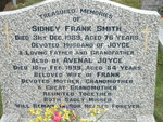 Sidney Frank Smith
Avenal Joyce Smith