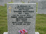 Gordon Matthews
Annie Jane (Janie) Matthews